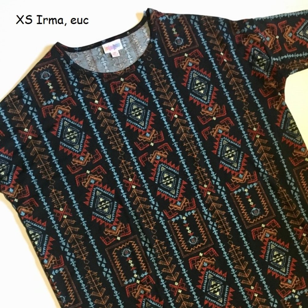 XS Lularoe Irma oversized tunic top, southwest